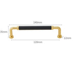 Modern Leather Cupboard D Handles & Knobs