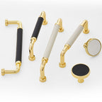 Modern Leather Cupboard D Handles & Knobs