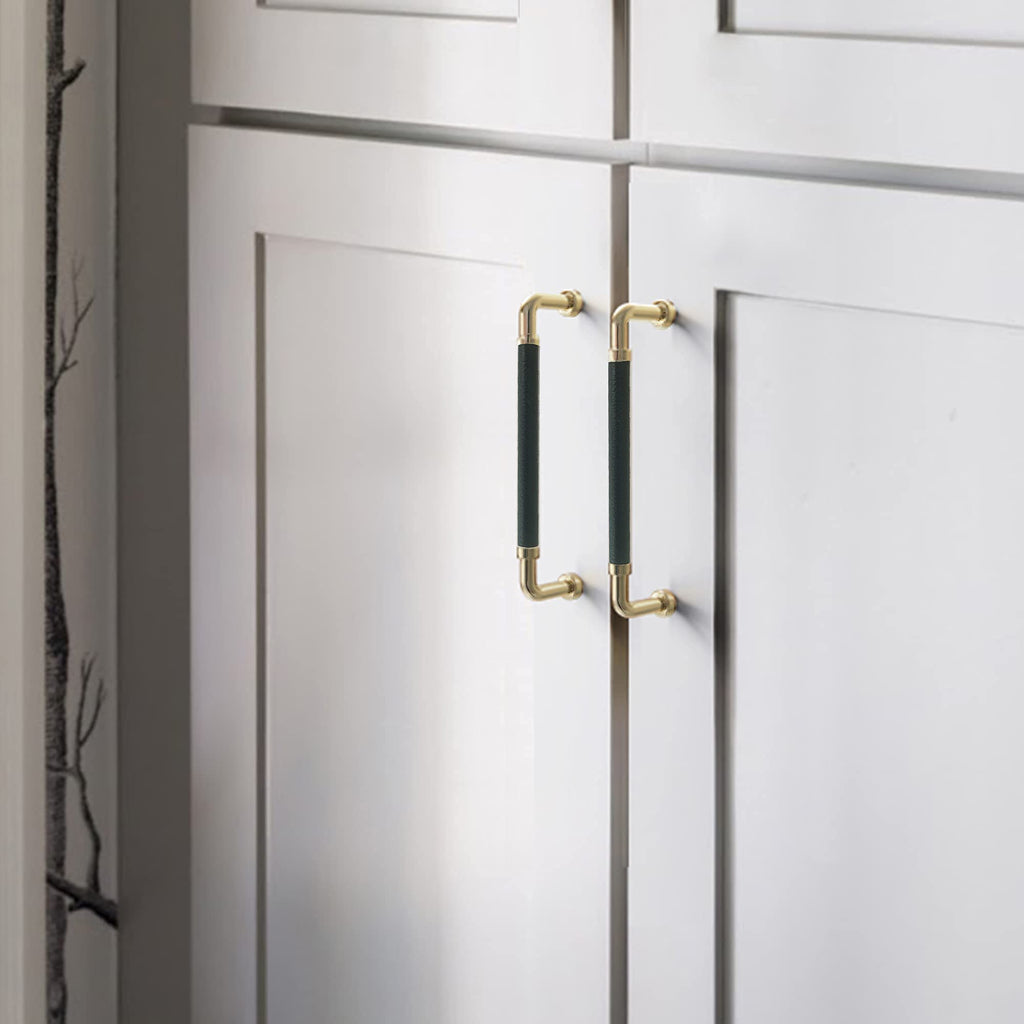 Modern Leather Cupboard D Handles & Knobs