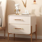 Modern Leather and Brass T-Bar Drawer Handles and Knobs