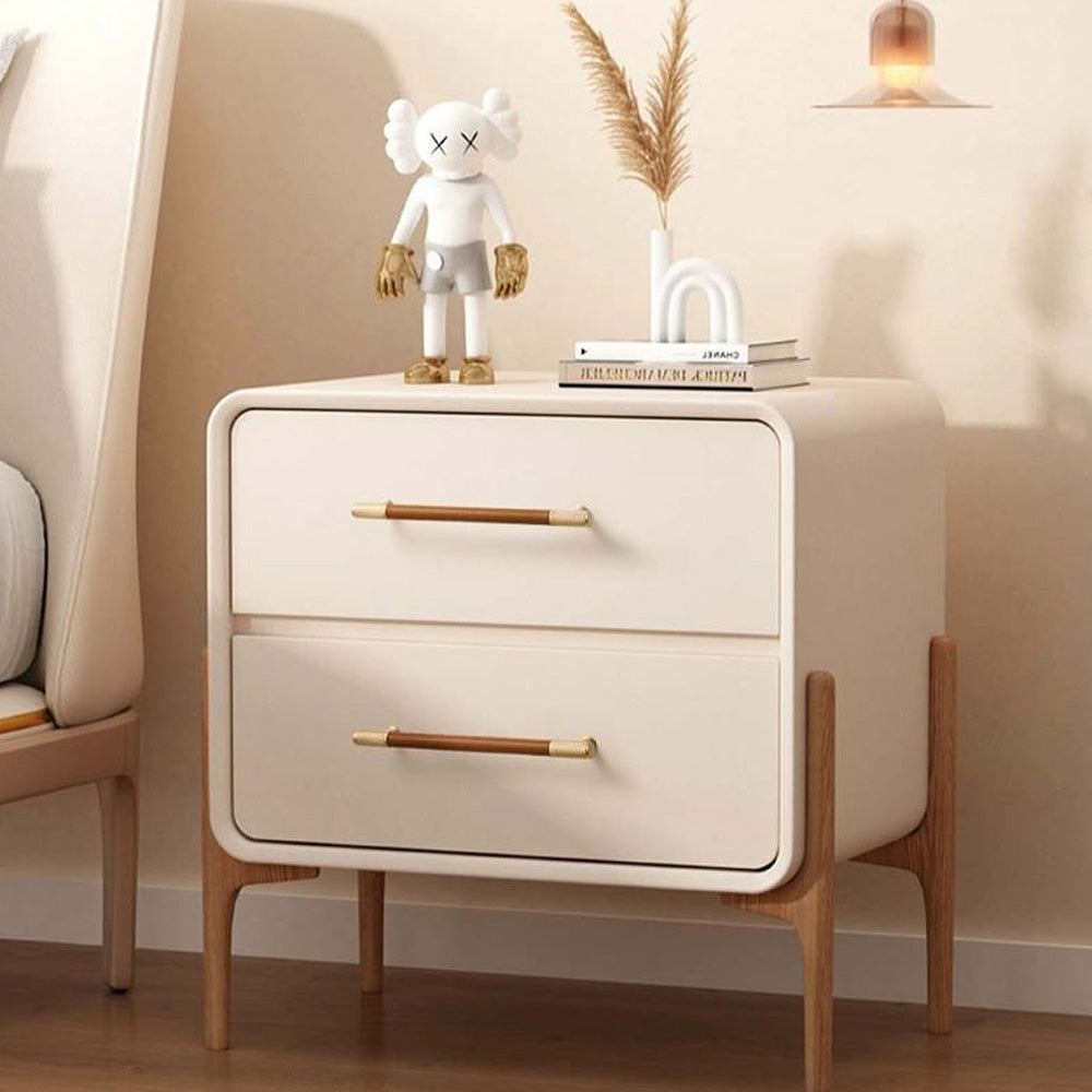 Modern Leather and Brass T-Bar Drawer Handles and Knobs