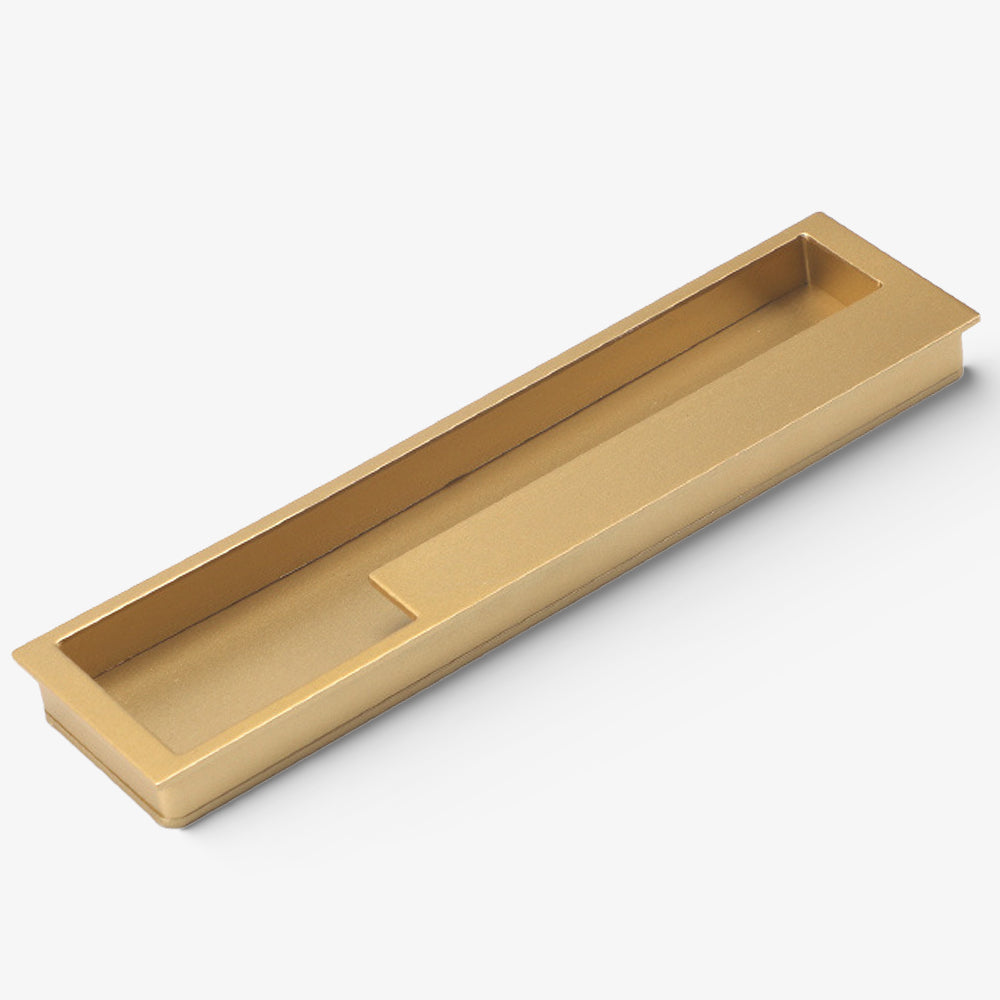 Modern Left and Right Hand Stepped Recessed Cupboard Handles