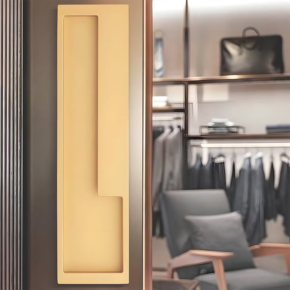 Modern Left and Right Hand Stepped Recessed Cupboard Handles