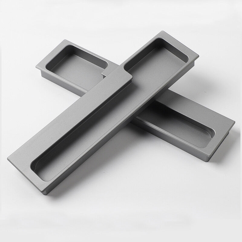 Modern Left and Right Hand Stepped Recessed Cupboard Handles
