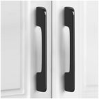 Modern Long Asymmetric Flat Bar Cupboard Handles