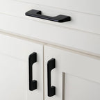 Modern Long Asymmetric Flat Bar Cupboard Handles