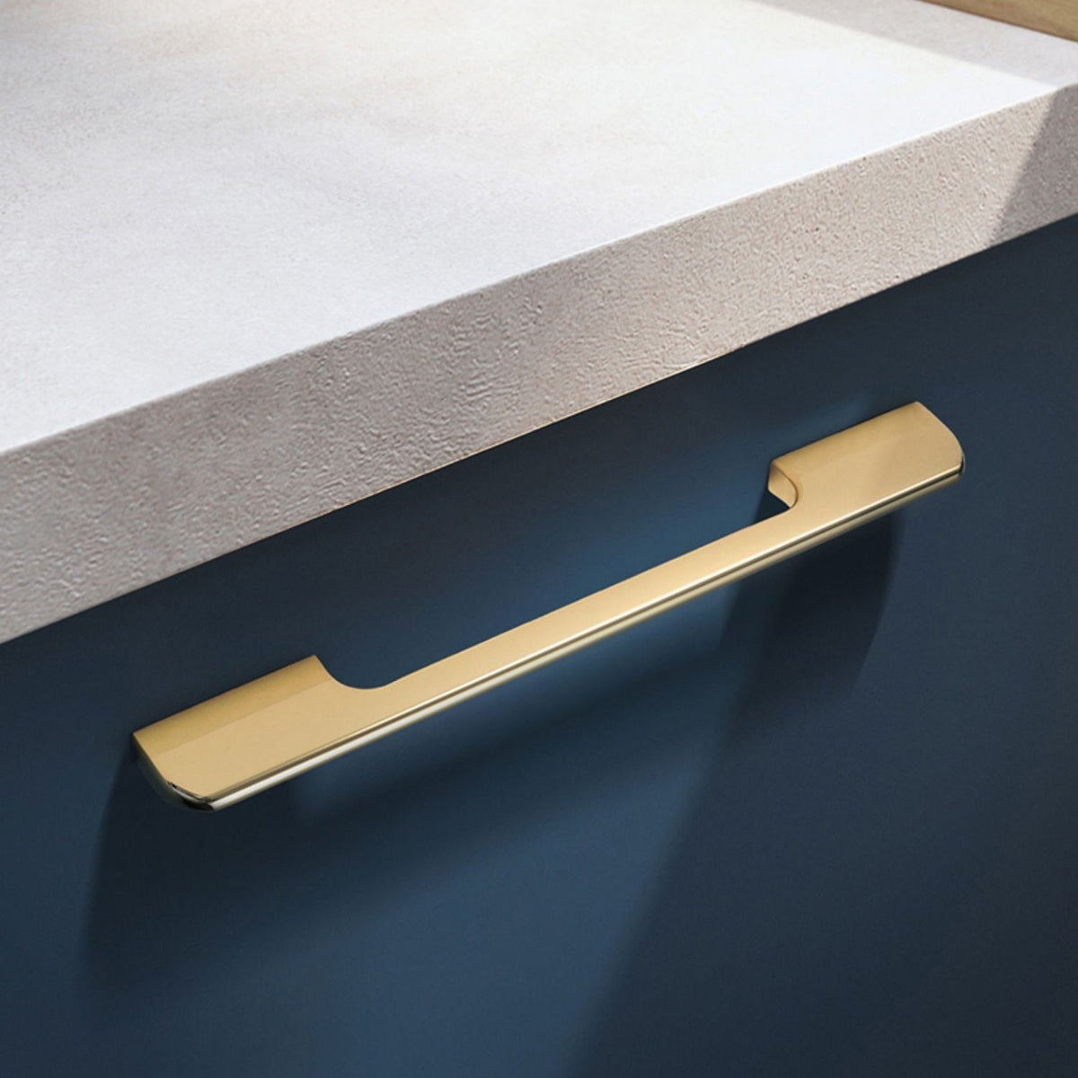 Modern Long Asymmetric Flat Bar Cupboard Handles