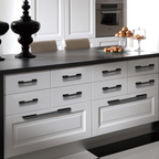 Modern Long Asymmetric Flat Bar Cupboard Handles