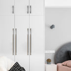 Modern Long Asymmetric Flat Bar Cupboard Handles