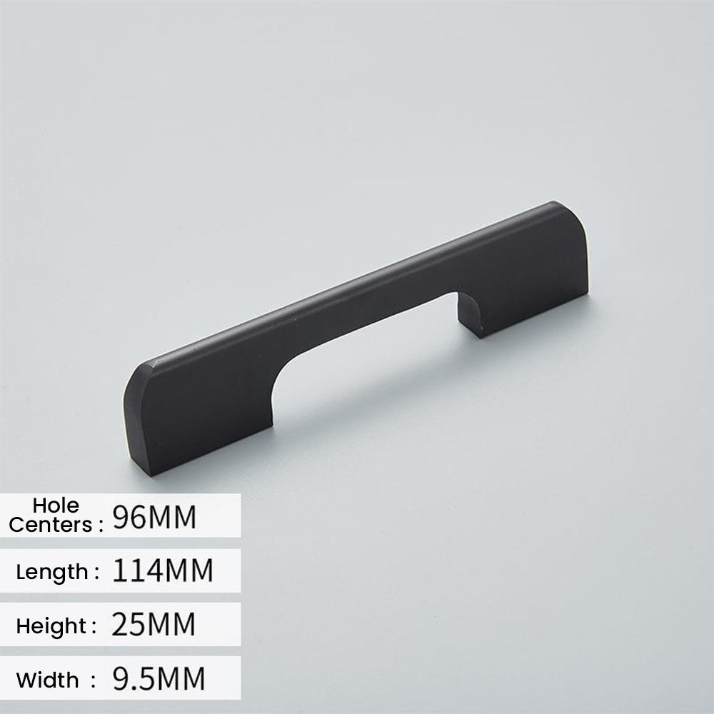 Modern Long Asymmetric Flat Bar Cupboard Handles