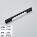 Modern Long Asymmetric Flat Bar Cupboard Handles