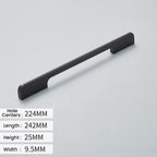 Modern Long Asymmetric Flat Bar Cupboard Handles
