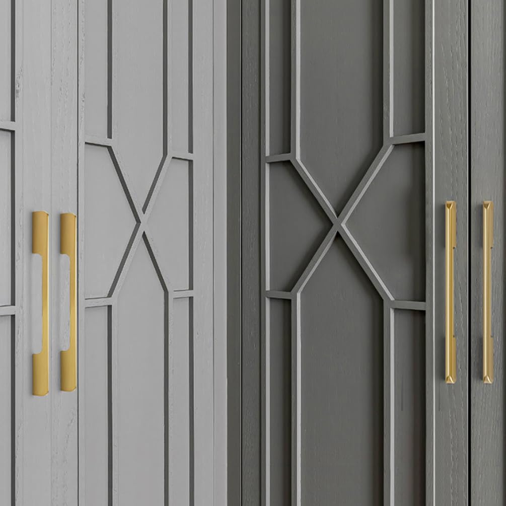 Modern Long Asymmetric Flat Bar Cupboard Handles