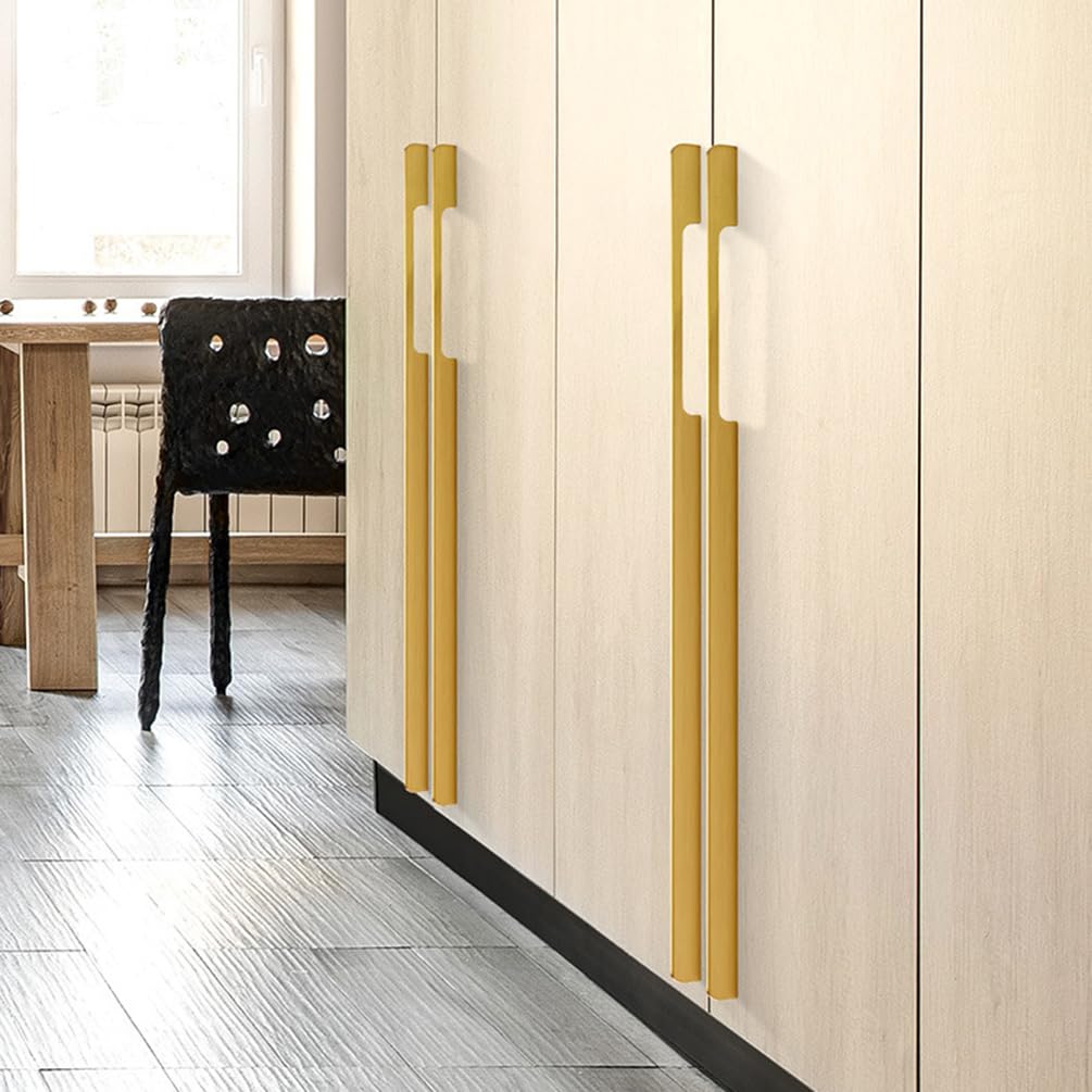 Modern Long Asymmetric Flat Bar Cupboard Handles