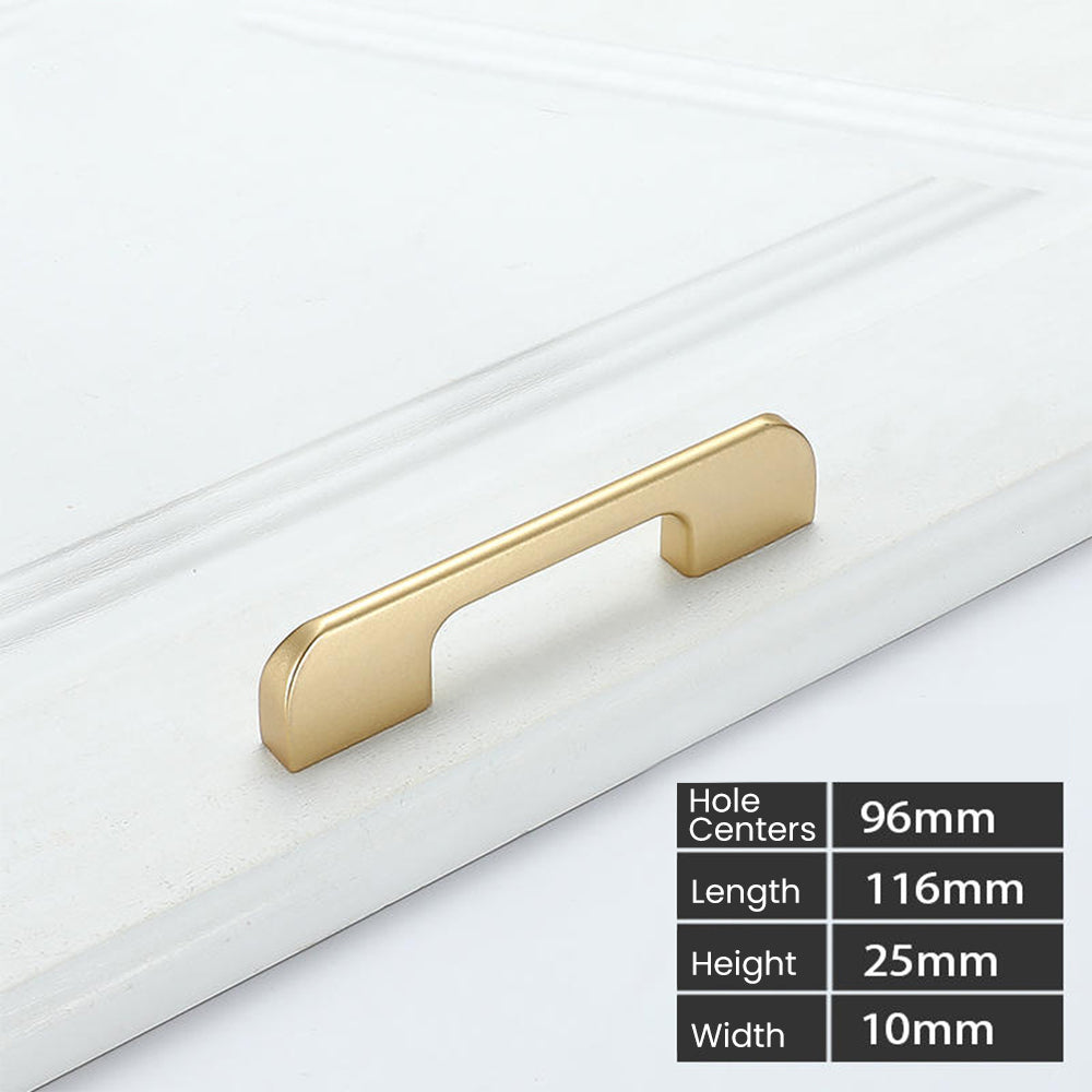 Modern Long Asymmetric Flat Bar Cupboard Handles