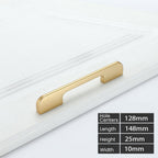 Modern Long Asymmetric Flat Bar Cupboard Handles