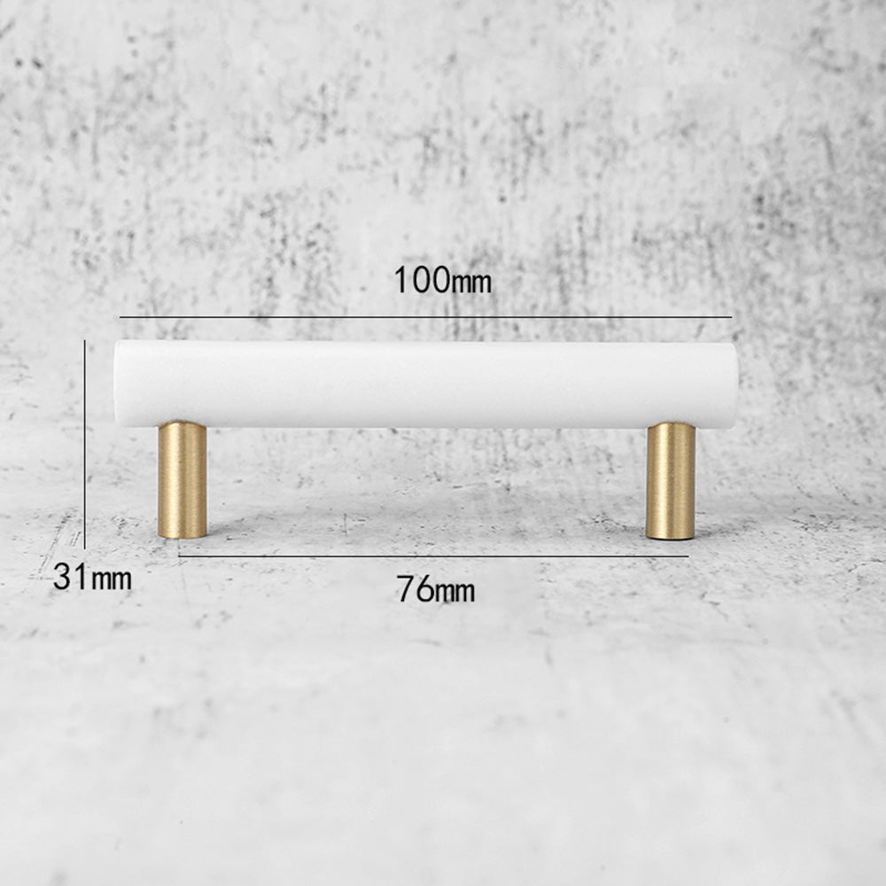 Modern Marble T-Bar Kitchen Cupboard Handles