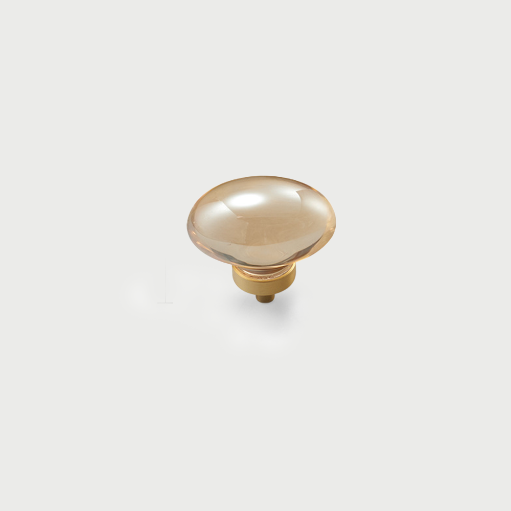 Modern Oval, Ball, Ribbed and Square Crystal Cupboard Knobs