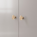 Modern Oval, Ball, Ribbed and Square Crystal Cupboard Knobs