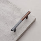 Modern Patchwork Knurled T-Bar Wardrobe Handles