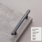 Modern Patchwork Knurled T-Bar Wardrobe Handles