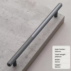 Modern Patchwork Knurled T-Bar Wardrobe Handles