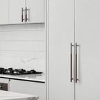 Modern Patchwork Knurled T-Bar Wardrobe Handles
