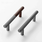Modern Patchwork Knurled T-Bar Wardrobe Handles