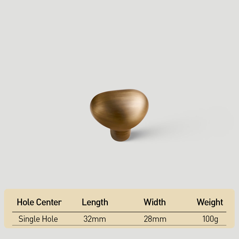 Modern Pebble Mushroom Cupboard Knobs