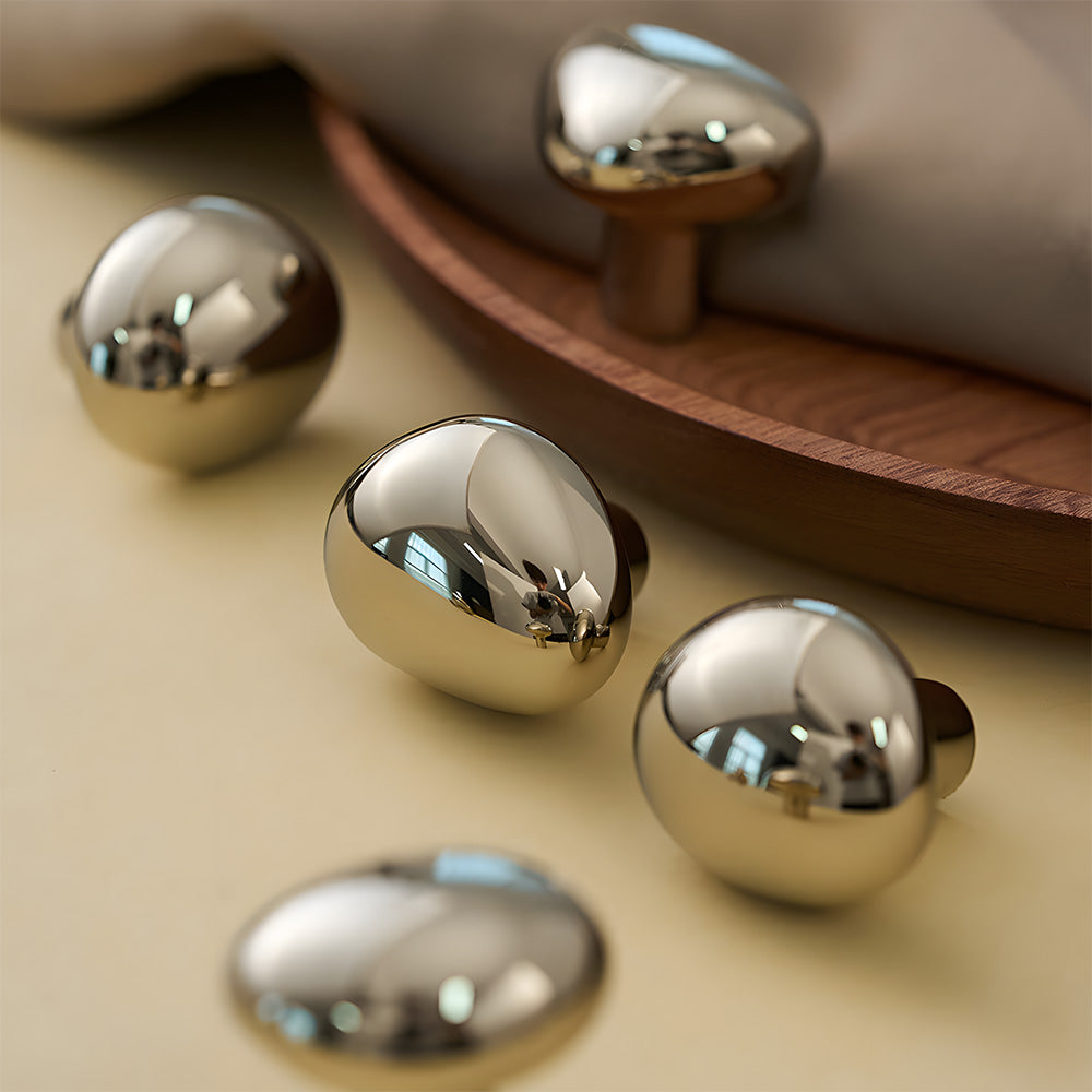 Modern Pebble Mushroom Cupboard Knobs