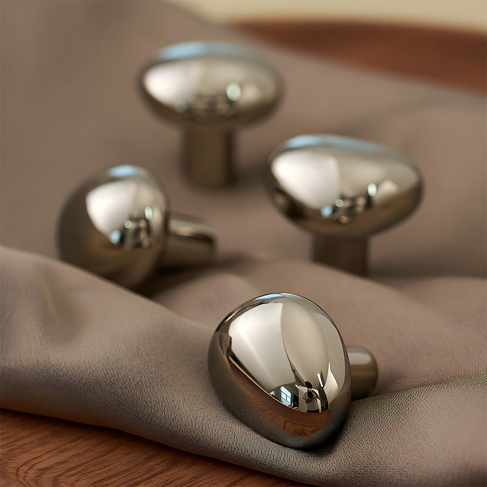 Modern Pebble Mushroom Cupboard Knobs