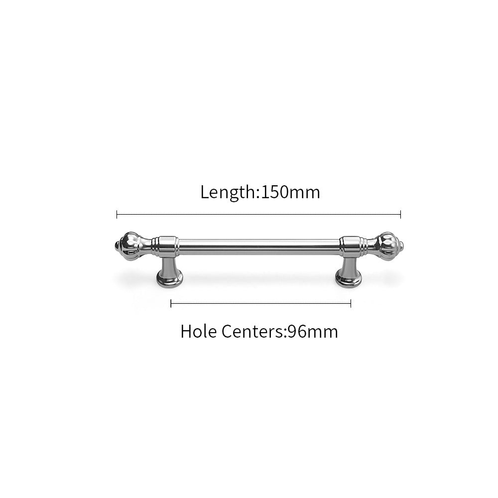 Modern Pumpkin Head T-Bar Wardrobe Handles & Knobs