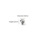 Modern Pumpkin Head T-Bar Wardrobe Handles & Knobs