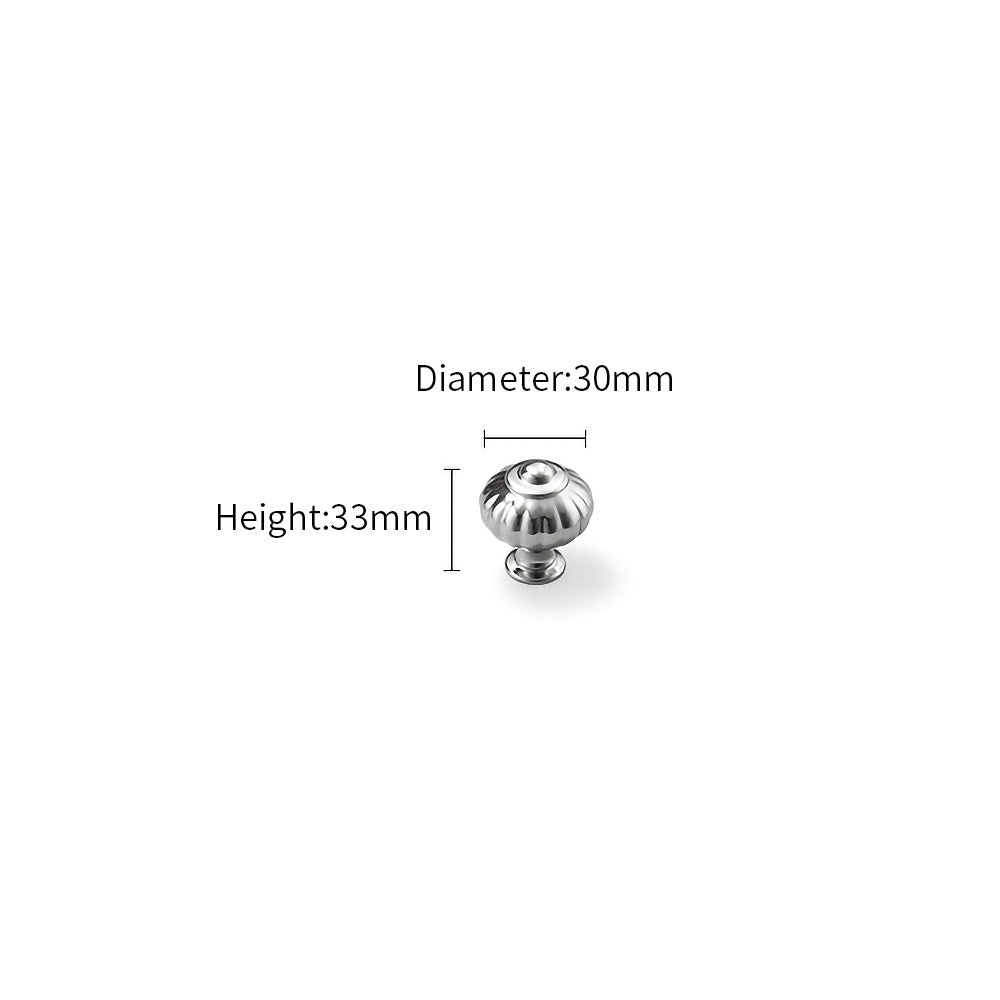 Modern Pumpkin Head T-Bar Wardrobe Handles & Knobs