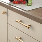 Modern Pumpkin Head T-Bar Wardrobe Handles & Knobs