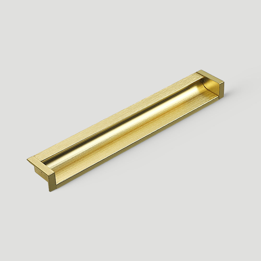 Modern Rectangular Aluminium Finger Edge Pull Handles