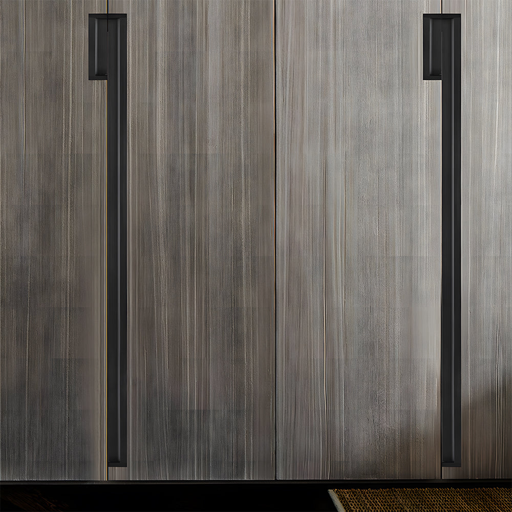 Modern Rectangular Aluminium Finger Edge Pull Handles