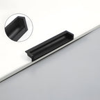 Modern Rectangular Aluminium Finger Edge Pull Handles