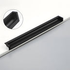 Modern Rectangular Aluminium Finger Edge Pull Handles