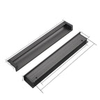 Modern Rectangular Aluminium Finger Edge Pull Handles