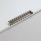 Modern Rectangular Aluminium Finger Edge Pull Handles