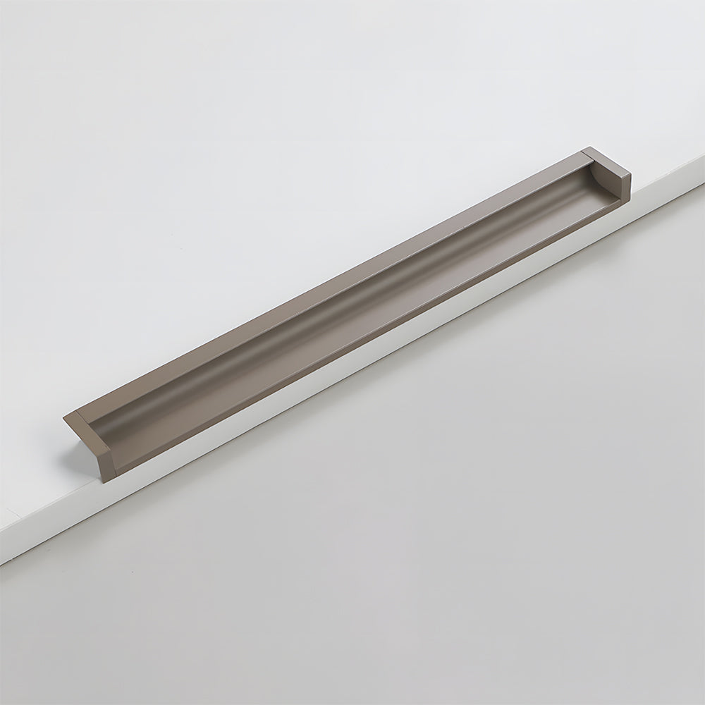 Modern Rectangular Aluminium Finger Edge Pull Handles