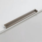 Modern Rectangular Aluminium Finger Edge Pull Handles