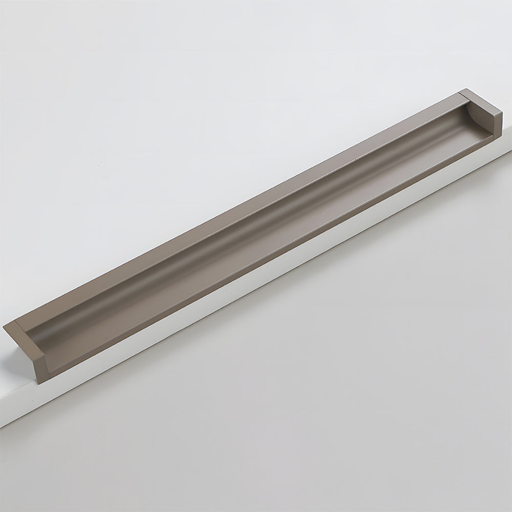 Modern Rectangular Aluminium Finger Edge Pull Handles