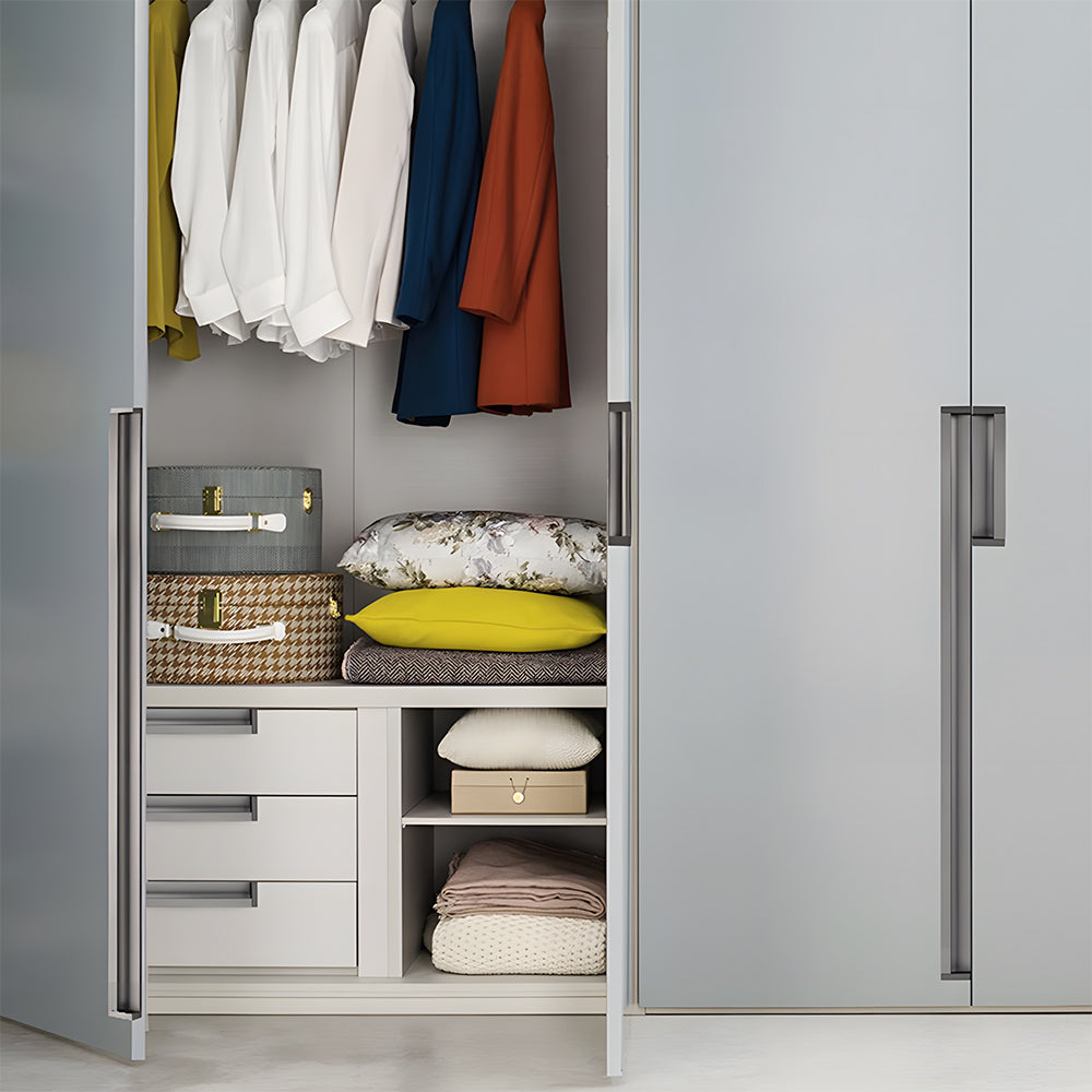 Modern Rectangular Aluminium Finger Edge Pull Handles