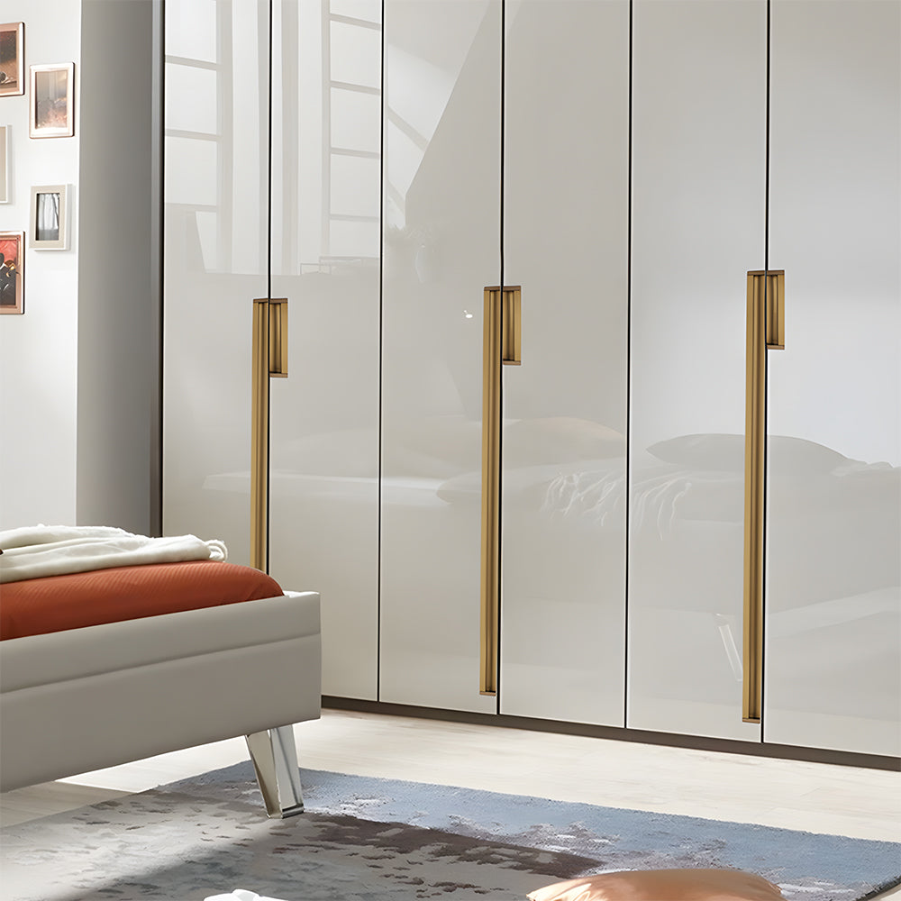 Modern Rectangular Aluminium Finger Edge Pull Handles