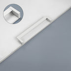 Modern Rectangular Aluminium Finger Edge Pull Handles