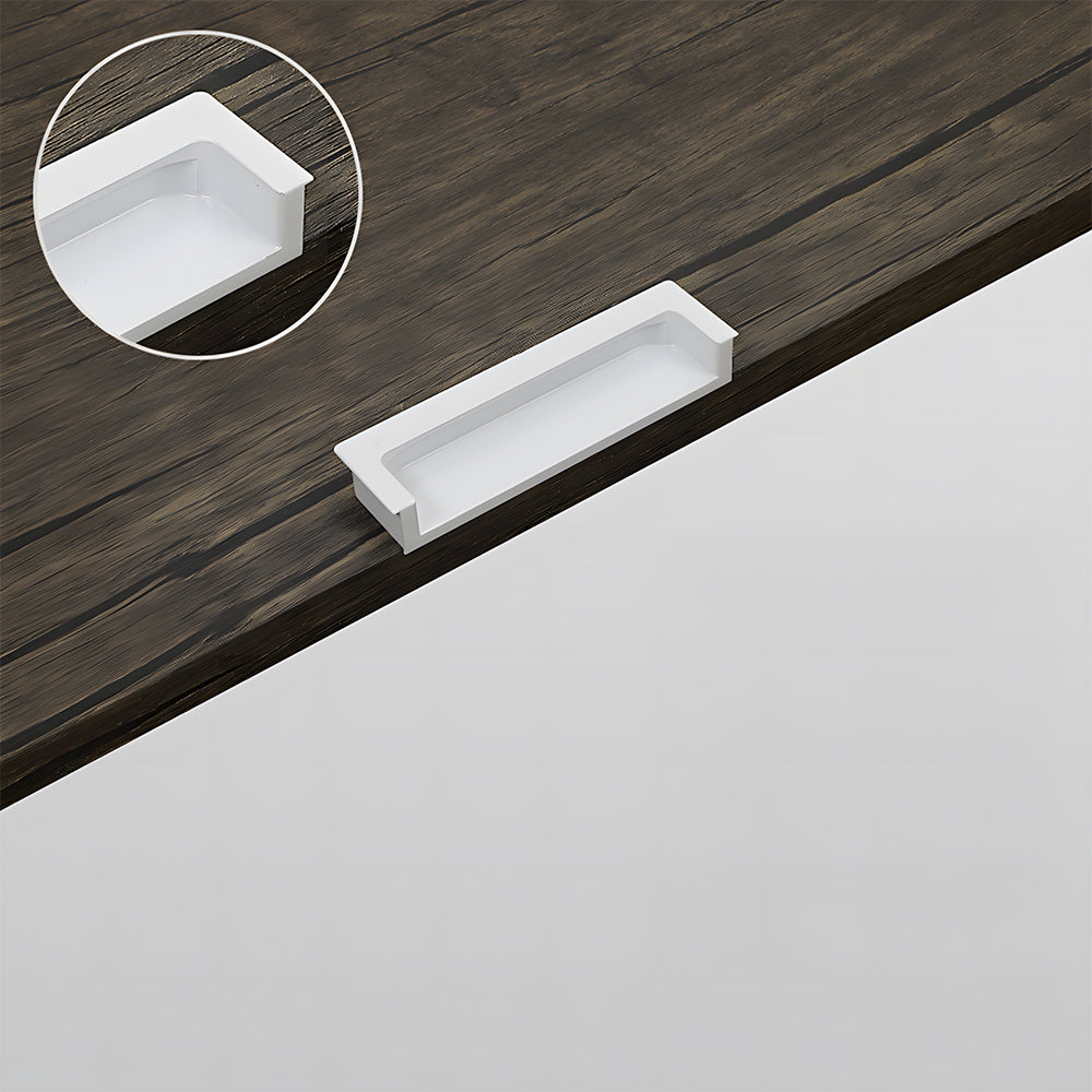 Modern Rectangular Concealed Wardrobe & Drawer Handles