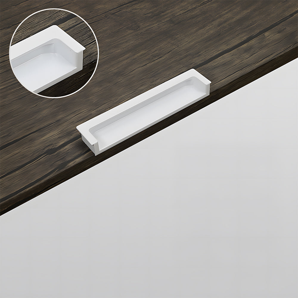 Modern Rectangular Concealed Wardrobe & Drawer Handles