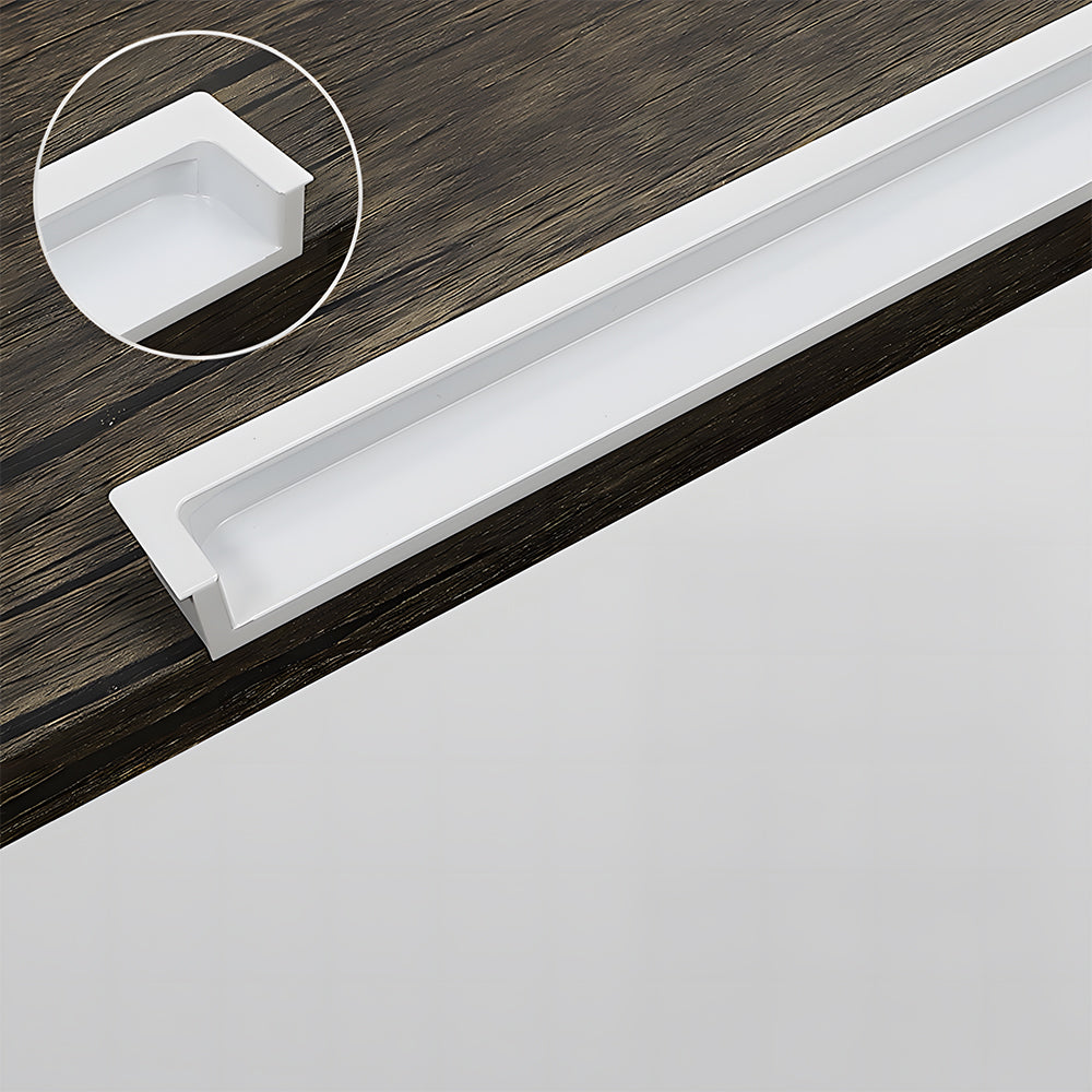 Modern Rectangular Concealed Wardrobe & Drawer Handles